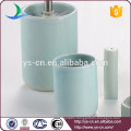 Wholesale Bath blue ceramic 6 pcs bathroom sets